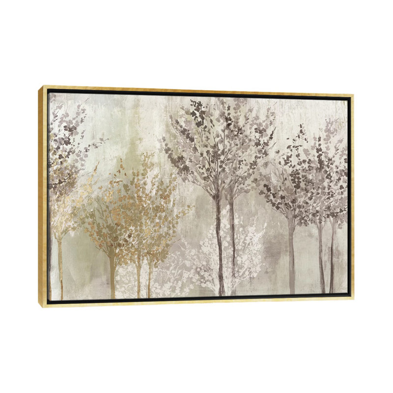 «Every Morning I» par Allison Pearce - reproduction d'art, H 40 po x l 60 po x 1,5 po, Toile encadrée d'or, Pas de tapis