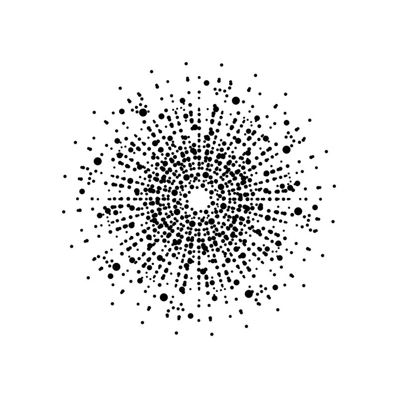 Black White Dot Gallery Wall III by The Maisey Design Shop - Wrapped Canvas Print, 12" H x 12" W x 0.75" D