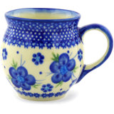 Bleu-belle Fleur Stoneware Coffee Mug