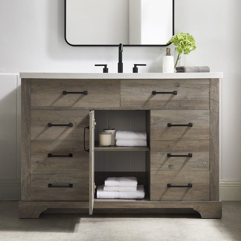 Burgoon 48" Single Bathroom Vanity Set