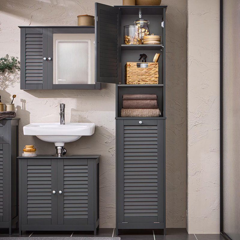 Wood Cabinet Laundry Hamper