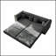 Canapé-lit polyvalent convertible trois places avec pouf amovible et capitonnage à boutons pour les espaces de vie modernes-1743124637