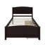 Lit plateforme simple avec deux tiroirs-434316421