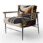Fauteuil d'appoint rembourré Gold Touch Art Deco I-367146967