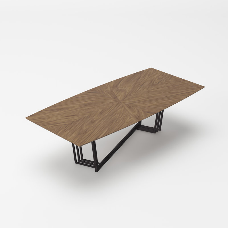 Table de salle à manger à tréteaux 106,5 po Kenilworth, Noir