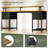 47"W Computer Desk With Charging Station & Led Lights,Office Desk With 4 Fabric Drawers & 2 Storage Shelves-1768342622