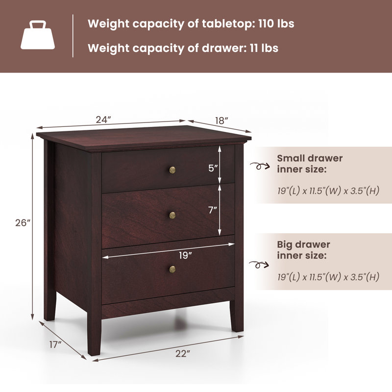 Wegner 24'' W Nightstand