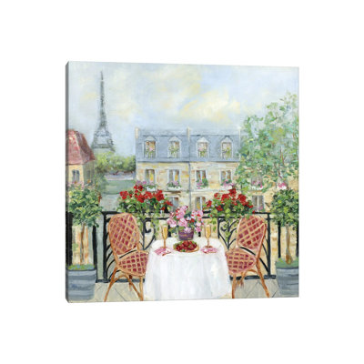 Toast To Paris by Sally Swatland - Wrapped Canvas Painting