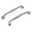 Poignée à poignée Twist Collection - Poignée d'armoire de 6 5/16 po nickel poli - Quincaillerie transitionnelle pour tiroirs et armoires-37061985-116642468