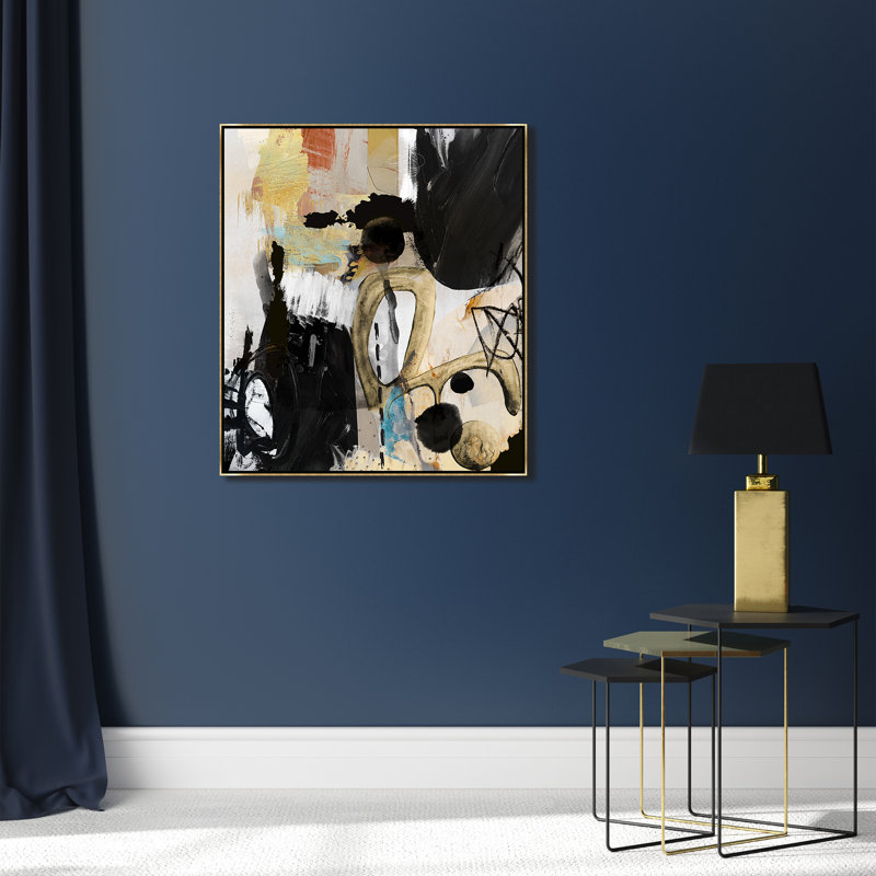 Rock Out, Gilded Gold Floater Framed Canvas, No Mat, 24.5" H x 21.5" W