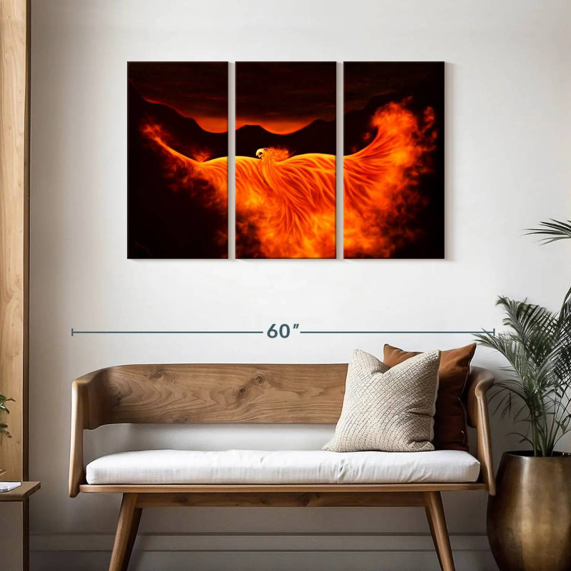 Kelan Phoenix Rising, 28" H x 45" W