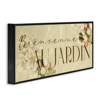 «Vintage Garden Welcome», giclée encadrée par Lil 'Rue