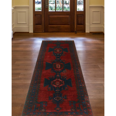 Janivea One-of-a-Kind 3'5" X 9'9" 1980s Runner Wool Area Rug in