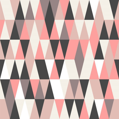 Pink Geometric Peel & Stick Wallpaper N012075