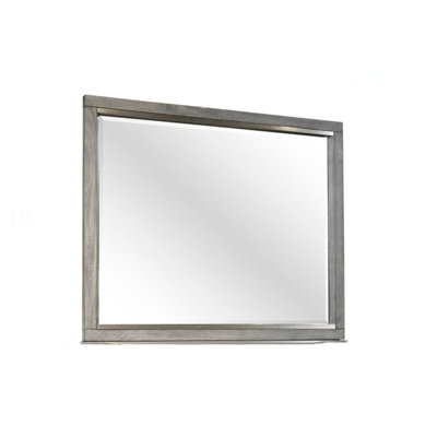 Grey Landscape Mirror Transitional Design