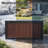 100 Gallon Resin Deck Box, Cognac Walnut Wood‑Look Polypropylene Outdoor Storage Box