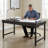 55.12'' W Manufactured Wood and Iron Executive Desk-1800778034
