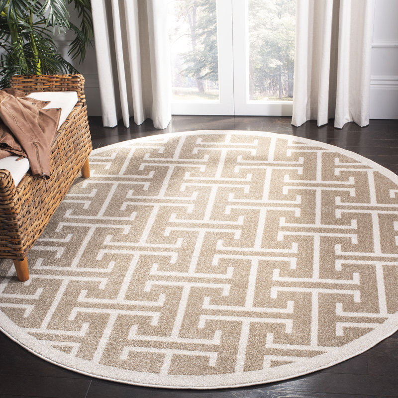 Tapis géométrique Amherst Performance, Rond 7 pi