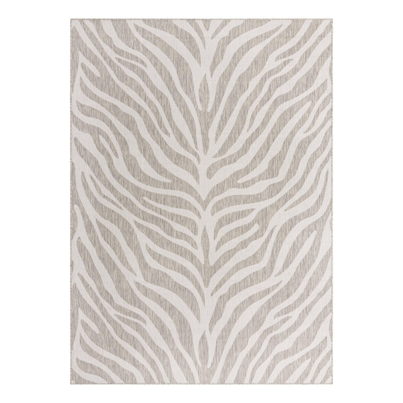 Tullyrusk Animal Print Indoor / Outdoor Rug, Rectangle 7'10" x 11'