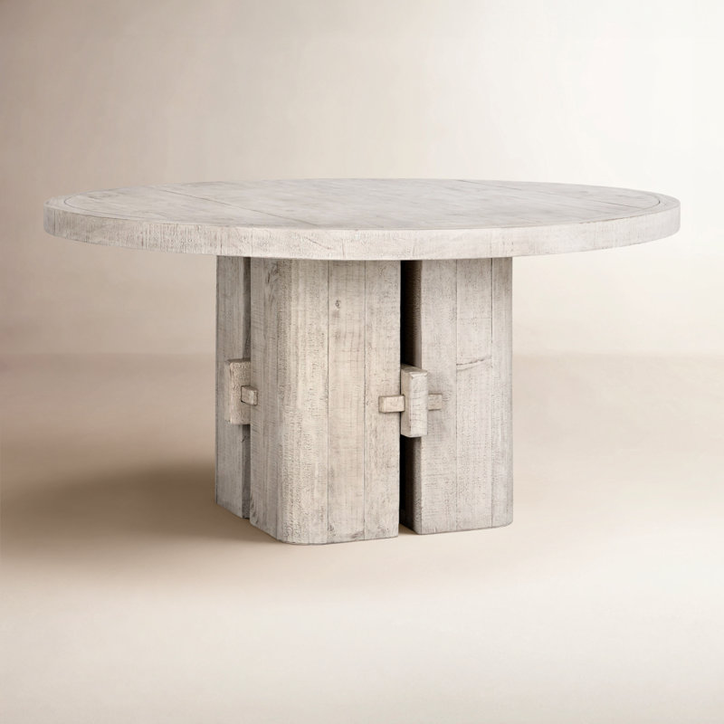 Rosemount 60" Solid Wood Dining Table, Beige