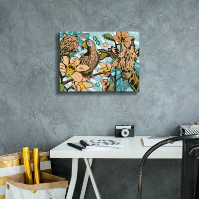 Art mural sur toile «Tropic Friends 5» par Dean Russo