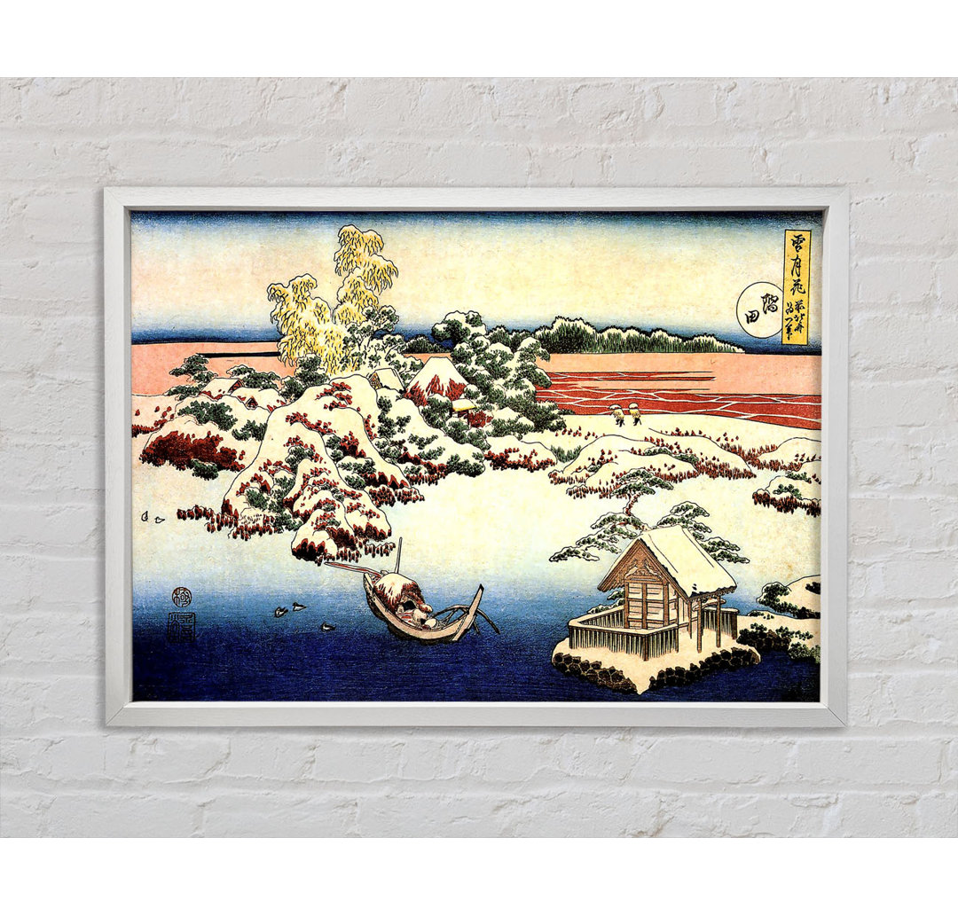 Katsushika Hokusai Winterlandschaft von Suda - Druck