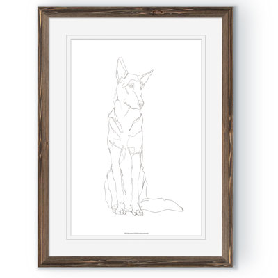 « dog contour i » par paul cezanne-cadre photo, reproduction d’art