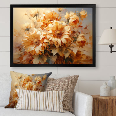 Beige tournesols, impression romantique I - impression