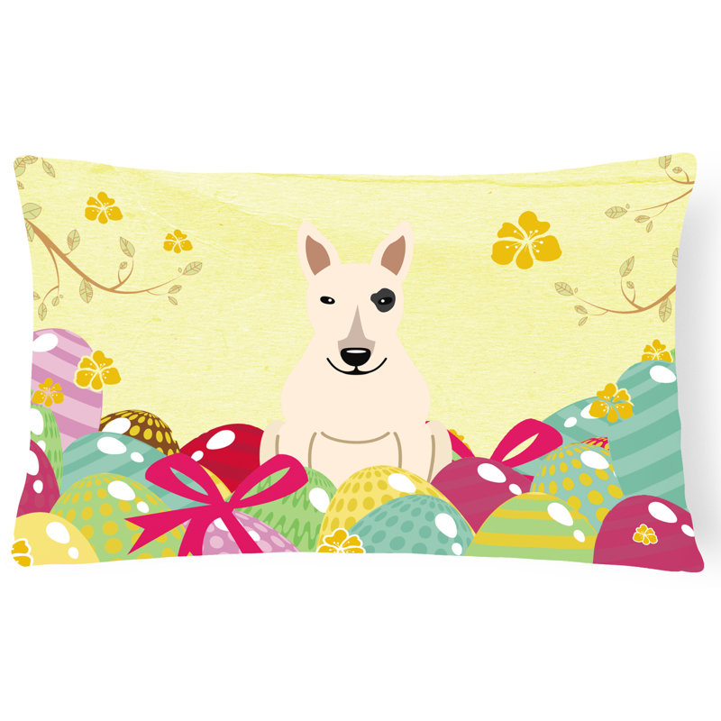 Coussin lombaire intérieur/extérieur terrier pâques œufs