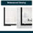 56 In. -60 In. W × 72 In. H Double Sliding Shower Door With 1/4" Tempered Glass In Matt Black |  Aluminum Frame  Explosion Proof Film |   Stainless Steel Handle-120999662