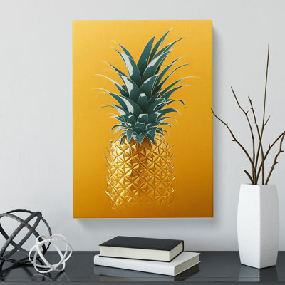 Gaspah Pineapple Gold - Wrapped Canvas