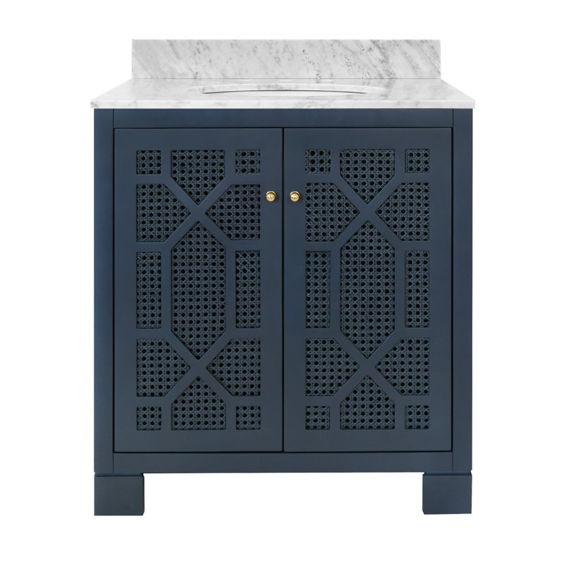 Schaffer 30.5'' W Single Vanity, Matte Navy