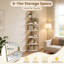 181.5cm H x 42cm W Metal Bookcase-1204127372