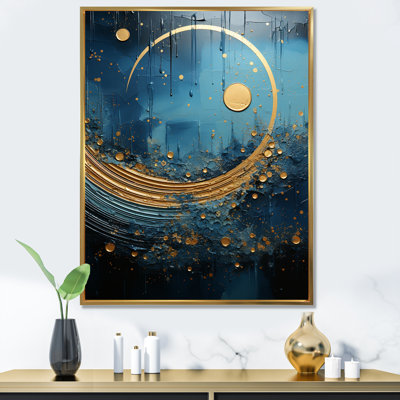 Rêve de lune bleu et doré cycle céruléen