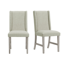 Winston Porter Cohle Dining Side Chair with Heirloom Fabric in White (2 Per Carton)