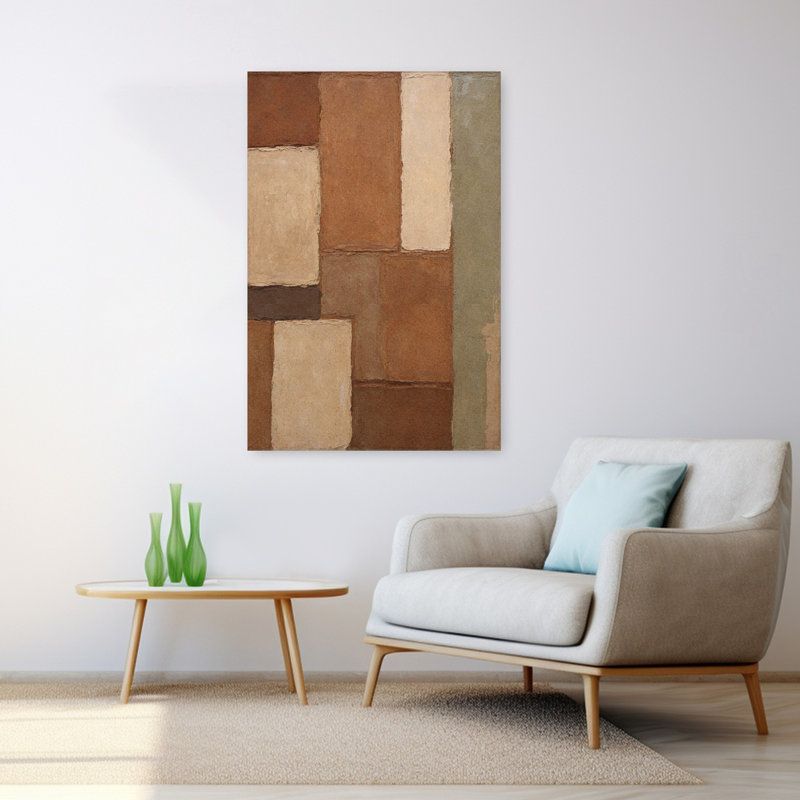 Art contemporain contemporain abstrait, H 48 po x l 32 po