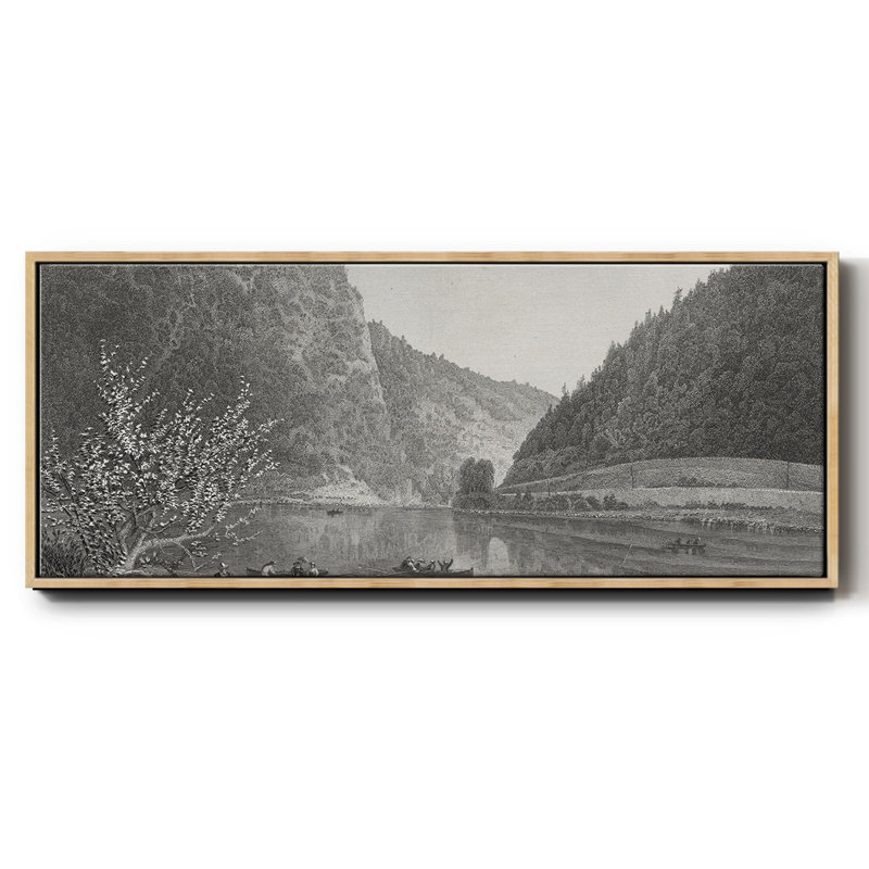 «Delaware Water Gap», toile encadrée, H 20 po x l 50 po