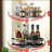  2-Tier Metal Spice Rack Seasoning Organizer For Table Top Pantry Kitchen Storage