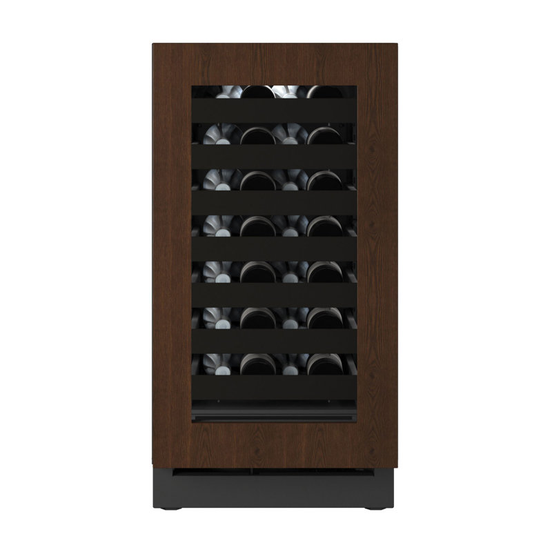 U-Line 18"W. Seamless 3.5 Cu.Ft. Wine Refrigerator - Panel Ready, Panel Ready Glass Frame