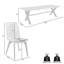 Naples 94.5'' Rectangular Outdoor Dining Set-51015724