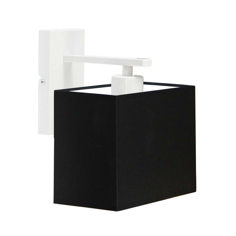 Atnhony Armed Sconce, White, Black