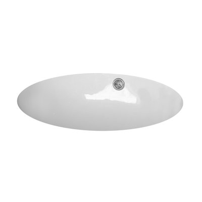 Valley Acrylic Ltd. 14'' White Ceramic Oval Bathroom Sink with Overflow
