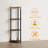 4-Tier 43.5" Corner Bookshelf, Open Shelves for Display and Storage-393970487