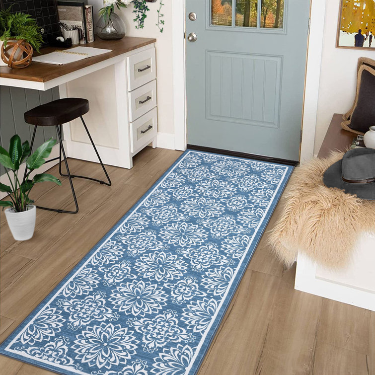 Despena Washable Floral Indoor Rug