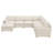 Abramson U-Shaped Chenille Sectional Cloud Sofa with Chaise-1636271529
