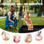 Parc pour chien 4 panneaux pliables pour chien en métal avec couvercle inférieur