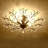 Dron 5 - Light 30" Vintage Sputnik Crystal Flush Mount Dimmable Light Fixture-816277139