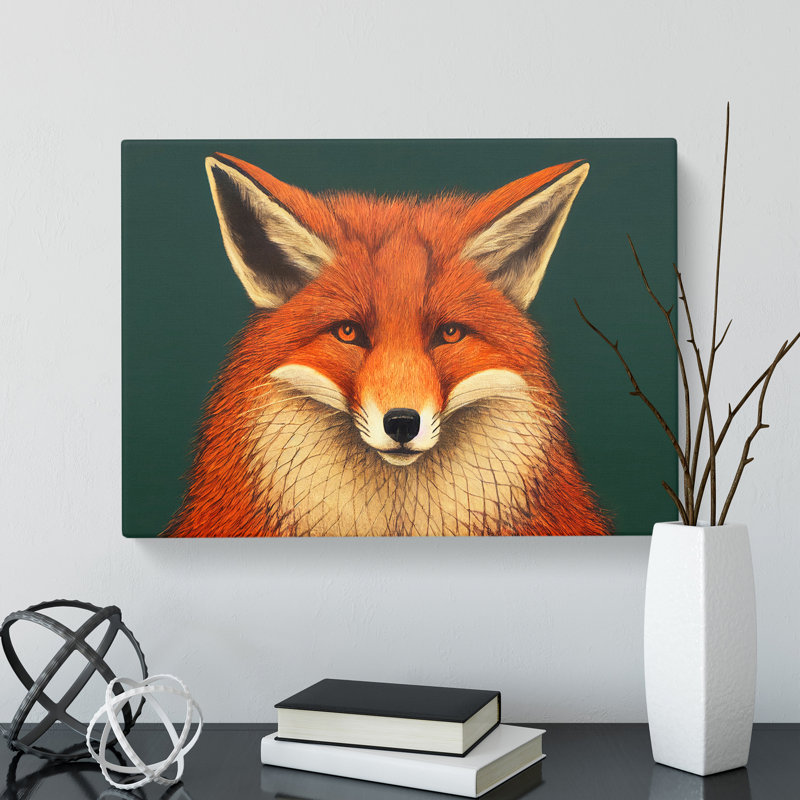 Hopeful Fox - Wrapped Canvas, 40cm H x 60cm W x 3cm D