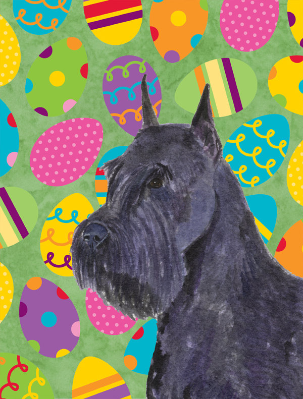 Drapeau de jardin Atara, Schnauzer (noir)