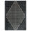 Tapis moderne noir et crème à motif géométrique